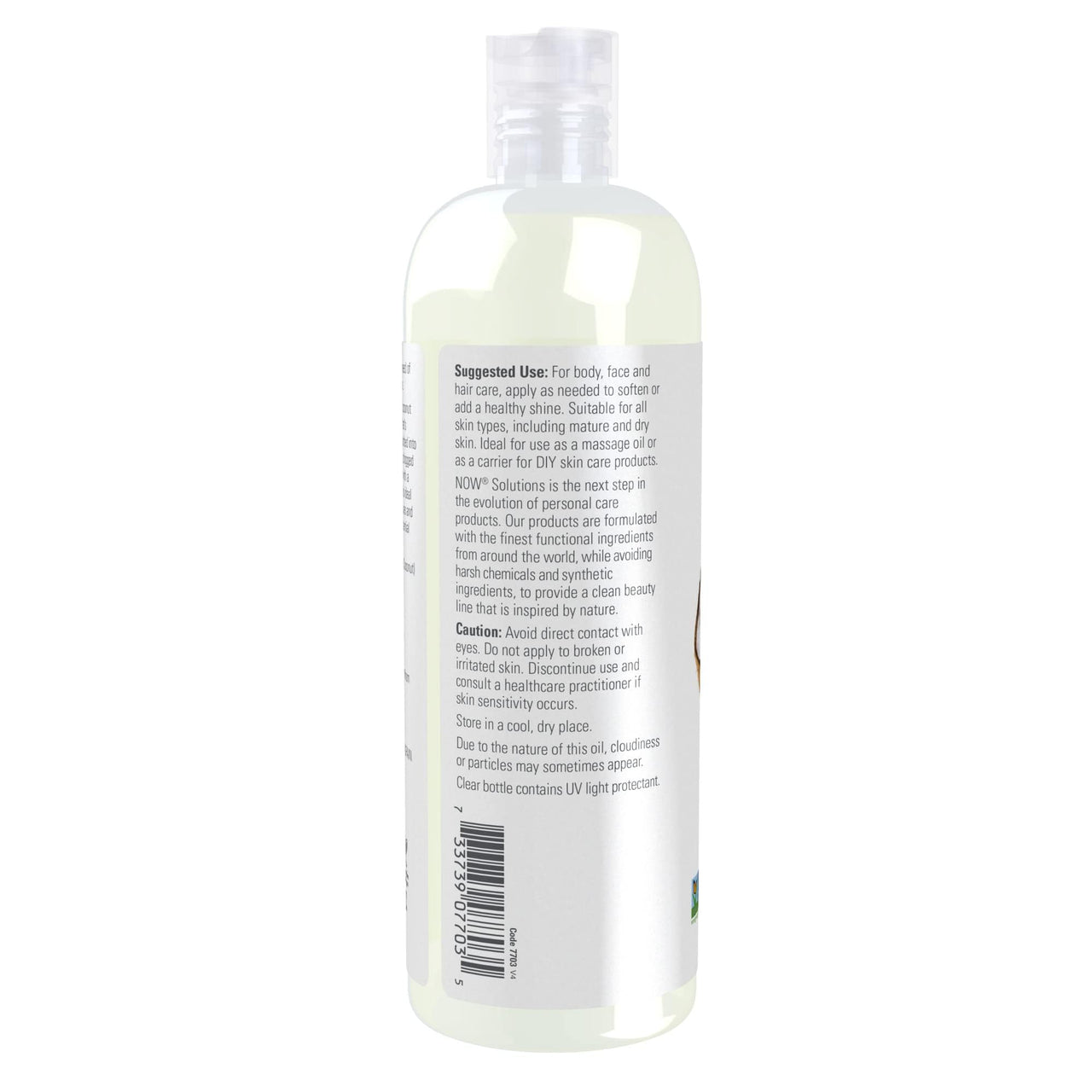 NOW Solutions, Liquid Coconut Oil, Light and Nourishing, Promotes Healthy-Looking Skin and Hair, 16-Ounce (Pack of 2)