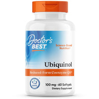 Thumbnail for Doctor's Best Kaneka Ubiquinol 100 mg Supplement for Men & Women - Reduced Form CoQ10, Coenzyme Q10 100mg for Antioxidant & Heart Health Support, Non GMO, Gluten Free, Soy Free - 60 Softgels