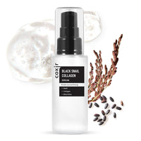 Thumbnail for coxir BLACK SNAIL COLLAGEN SERUM l Black-3-Complex: Black Rice, Bean, Sesame, Snail Mucin, Collagen, Peptide l Firming&Lifting l Korean Skin Care l Cruelty-Free, No Pareben [50ml/1.69 fl.oz]