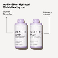 Thumbnail for Olaplex Nº. 4P Blonde Enhancer Purple Toning Shampoo: Neutralizes Brassiness & Strengthen | Repairs Damages & Hydrates Hair| For Coily, Curly, Straight, and Wavy, 250 mL / 8.5 Fl Oz