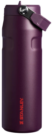 Thumbnail for Stanley IceFlow Flip Straw 2.0 Water Bottle 24 OZ | Built-In Straw with Larger Opening | Lightweight & Leak-Resistant | Insulated Stainless Steel | BPA-Free | Plum
