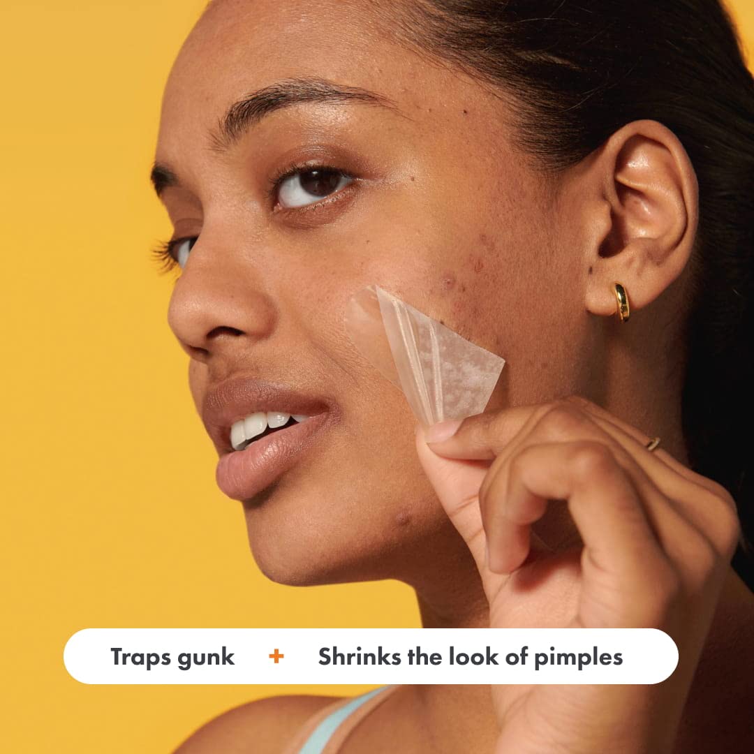 Mighty Patch™ Face Patch from Hero Cosmetics - XL Hydrocolloid Face Mask for Acne, 5 Large Pimple Patches for Zit Breakouts on Nose, Chin, Forehead & Cheeks - Korean Skin Care (1 Count)