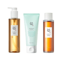 Thumbnail for Beauty of Joseon Cleansing & Moisture Trio Ginseng Cleansing Oil Green Plum Cleanser Ginseng Essence Water Deep Cleansing and Hydration Korean Skincare
