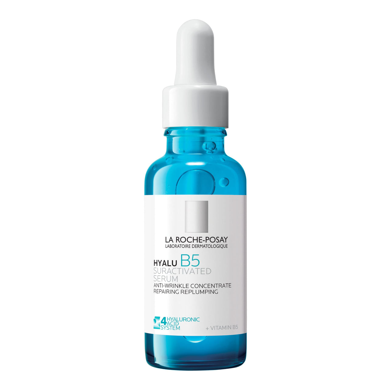 La Roche-Posay Hyalu B5 Suractivated Hyaluronic Acid Serum for Face, Vitamin B5 + Hyaluronic Acid + Glycerin, Hydrating Serum Visibly Plumps Skin, Sensitive Skin Safe, Anti Aging, Oil-Free