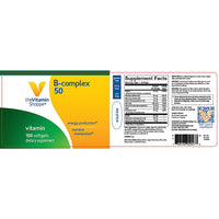 Thumbnail for BComplex 50 – Supports Energy Production, Nervous System Function Nutrient Metabolism – Excellent Source of B1, B2, B6, B12, Niacin, Folic Acid Biotin (100 Softgels) by The Vitamin Shoppe