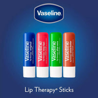 Thumbnail for Vaseline Lip Therapy Variety 4-Pack, Moisturizing Lip Balm with Vitamin E, 0.16 Oz Ea