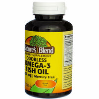 Thumbnail for Nature's Blend Omega-3 Fish Oil Odorless 60 Sgels