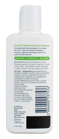 Thumbnail for CeraVe Hydrating Facial Cleanser For Normal to Dry Skin 3 fl oz
