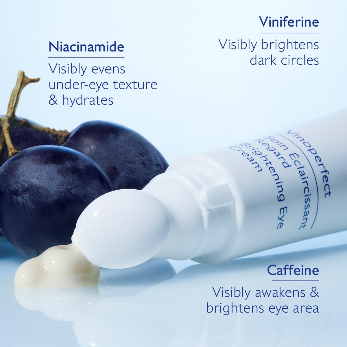 Caudalie Vinoperfect Dark Circle Brightening Caffeine Eye Cream with Niacinamide, Fragrance Free - 15 mL