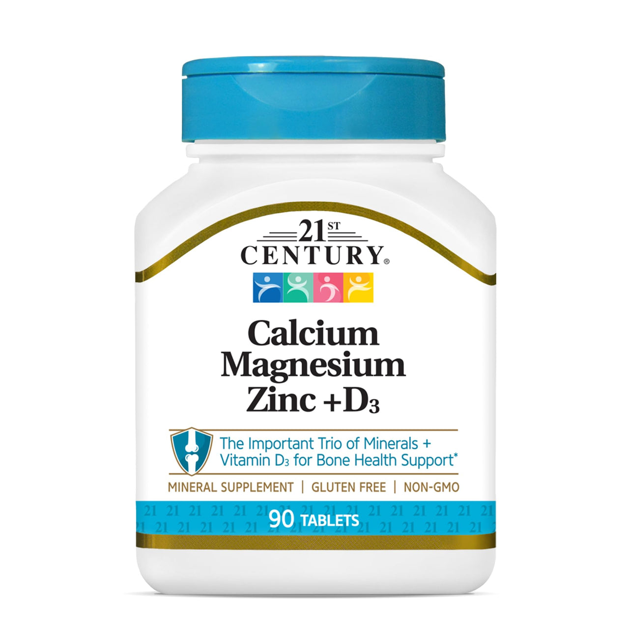 21st Century Cal Mag Zinc +D Tablets, 90 Count