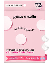 Thumbnail for grace & stella Award Winning Pore Strip Pimple Patches for Face - Hydrocolloid Acne Patches for Shrinking Zits, Whiteheads - Spot Stickers - Dermatologist-Tested, Vegan (Invisible, 72 Count)
