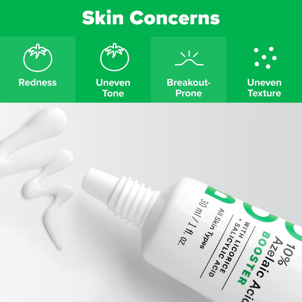 Paula's Choice BOOST 10% Azelaic Acid Booster Cream Gel, Licorice Extract & Salicylic Acid, Oil-Free Skin Brightening Serum, 1 Ounce