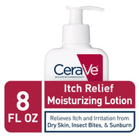 Thumbnail for CeraVe Anti Itch Moisturizing Lotion with Pramoxine Hydrochloride, Relieves Itch with Minor Skin Irritations, Sunburn Relief, Bug Bites, 8 Ounce