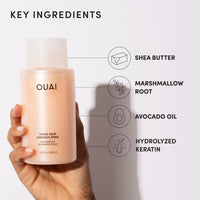 Thumbnail for OUAI Thick Shampoo - Moisturizing Shampoo with Keratin, Marshmallow Root, Shea Butter, Avocado Oil for Thick Hair - Strengthens & Hydrates Strands - Paraben, Phthalate & Sulfate Free (10 Fl Oz)
