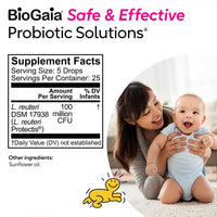 Thumbnail for BioGaia Protectis Baby Probiotic Drops | Baby Essentials for Colic & Gas Relief | Safe for Newborns | Ease Crying, Fussing, Colic, Gas, Spit-ups & Constipation | No Dairy, Soy & Gluten | 5mL (2-Pack)