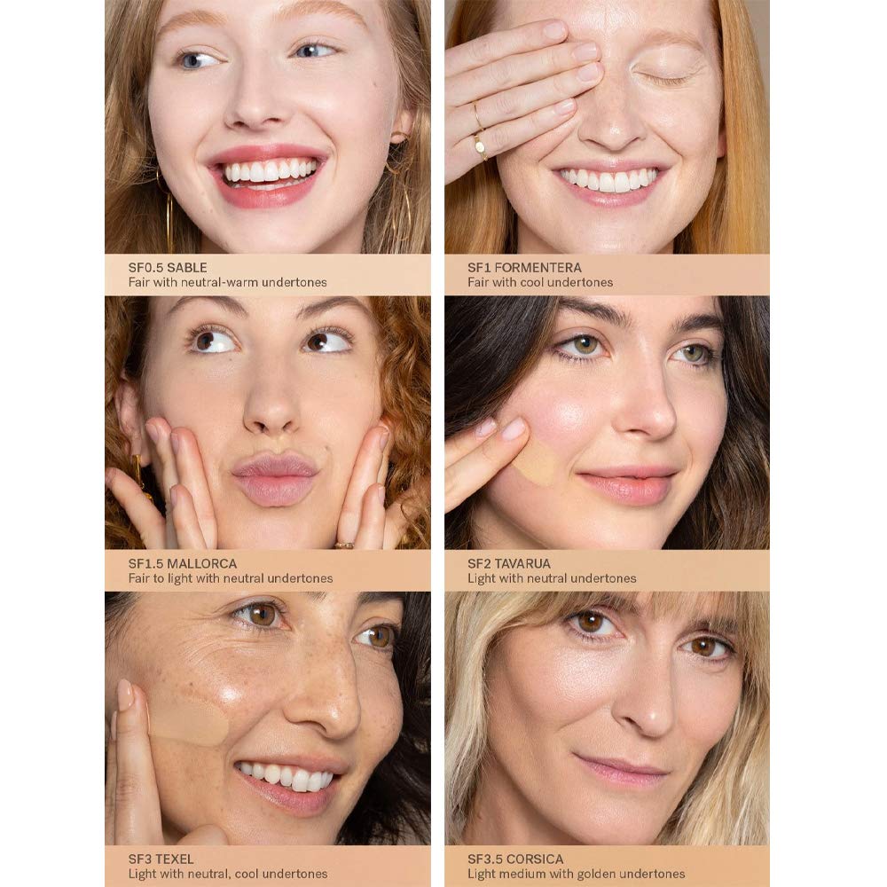 ILIA - True Skin Serum Foundation | Non-comedogenic, Cruelty-Free, Vegan, Weightless Feel, Buildable Coverage, Safe For Sensitive Skin (Salina, Light-Medium with Neutral Undertones SF5)