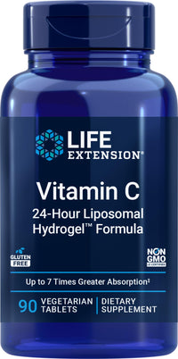 Thumbnail for Life Extension Vitamin C 24-Hour Liposomal Hydrogel Formula, 90 Vegetarian Tablets