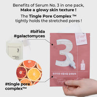 Thumbnail for numbuzin No.3 Sheet Mask | Tingle-Pore Softening Sheet Mask | Pore Minimizing, Skin Softening Face Mask with Bifidax | Hydrates, Smooths Rough, Bumpy Skin, Improves Glow | Korean Skincare | 4 Sheets