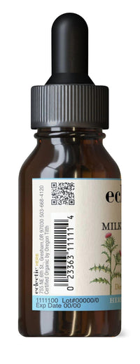 Thumbnail for Eclectic Herb - Organic Milk Thistle Liquid Extract (Silybum marianum) | Liver Support & Detox | Herbal Tincture | Vegan, Non-GMO, Gluten Free (1 fl oz | 30 ml)
