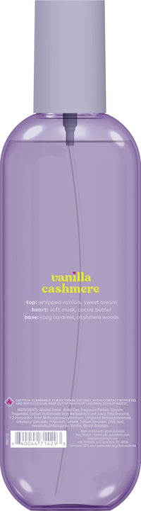 Thumbnail for eos Cashmere Body Mist, Vanilla Cashmere, Soft Musk, Cozy Caramel, Hair Mist, Body Spray for Women Moisturizing, Hyaluronic Acid, Vanilla Body Spray, Vegan, Cruelty-free, 6 fl oz