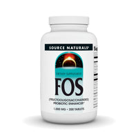 Thumbnail for Source Naturals FOS 1000 mg Fructooligosaccharides Probiotic Enhancer - 200 Tablets
