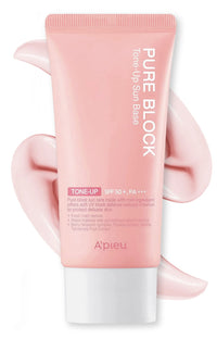 Thumbnail for A'PIEU Pure Block Tone Up Sunscreen Base SPF50+/PA+++ 50ml | Tone-Up Reef Safe Korean Sunscreen for Makeup Base