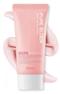 Thumbnail for A'PIEU Pure Block Tone Up Sunscreen Base SPF5 50ml | Tone-Up Reef Safe Korean Sunscreen for Makeup Base