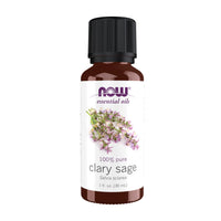 Thumbnail for NOW Essential Oils, Clary Sage Oil, Focusing Aromatherapy Scent, Steam Distilled, 100% Pure, Vegan, Child Resistant Cap, 1-Ounce