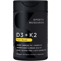 Thumbnail for Sports Research® Antarctic Krill Oil Omega 3 1000mg (Double Strength) with Phospholipids, Choline & Astaxanthin, Triple Strength Omega 3 Fish Oil Single-Source Wild Alaska Pollock 1250mg, Vitamin D3 K