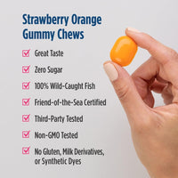 Thumbnail for Nordic Naturals Zero Sugar DHA Prenatal Vitamin Gummies, Strawberry Orange Flavor - 27 Gummies - Supplements for Pregnancy - 600 mg Omega-3 Fish Oil and 400 IU Vitamin D3-27 Servings