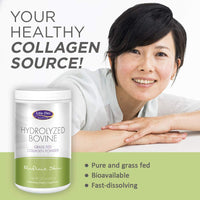 Thumbnail for LifeFlo Hydrolyzed Bovine Collagen, Grass Fed | Supports Vibrant Skin & Hair, Bone & Joint Health | 12.7oz, 60 Serv.