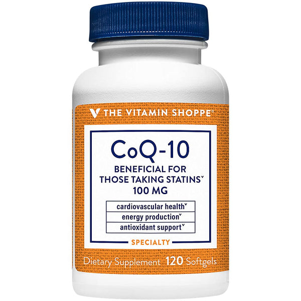 Image 1 of The Vitamin Shoppe CoQ-10 100mg Beneficial for Those Taking (120 Softgels)