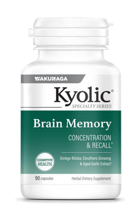 Thumbnail for Kyolic Specialty Series Brain Memory, for Concentration & Recall*, 90 Capsules