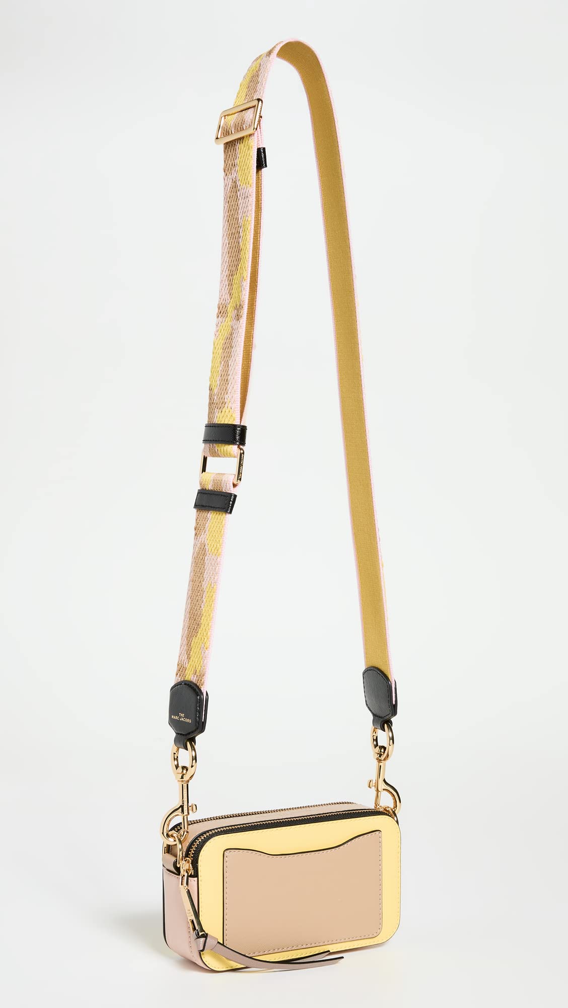 Marc Jacobs Women's The Color-Block Snapshot, Yellow Cream Multi, One Size