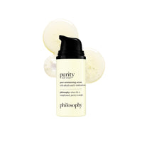 Thumbnail for philosophy purity made simple pore minimizing facial serum- with salicylic acid, lentil seed extract & lilac extract decreases the appearance of pores instantly - vegan formula - 1 fl oz