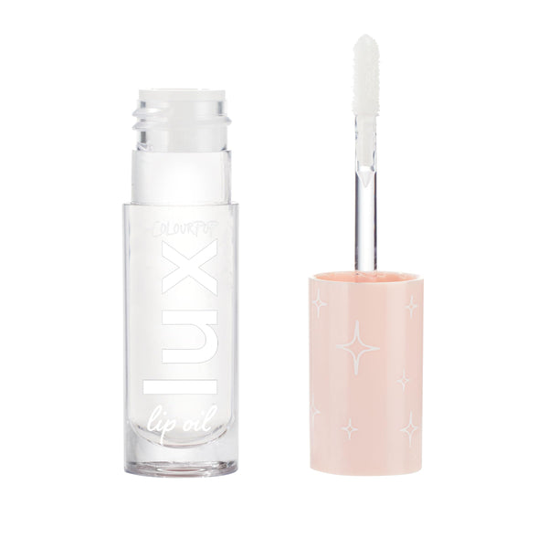 ColourPop Lux Lip Oil - Hydrating, Sheer Tinted Lip Oil Formulated with Antioxidant-Rich Chamomile Extract & Calendula Oil - Non-Greasy, Nourishing Clear Oil - Dew Drop (0.16 oz)