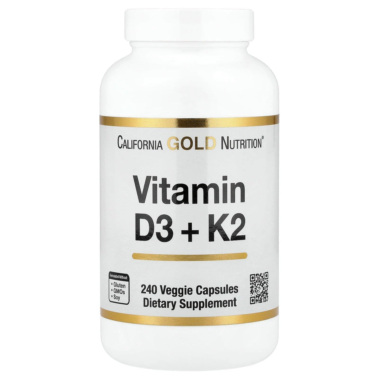Lake Avenue Nutrition, Vitamin D3 + K2, 240 Veggie Capsules