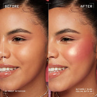 Thumbnail for NYX PROFESSIONAL MAKEUP Buttermelt Powder Blush, Fade and Transfer-Resistant Blush, Up to 12HR Make Up Wear, Vegan Formula - Feeling Butta