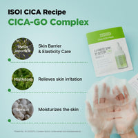 Thumbnail for ISOI CICAGO Cica SOS Mask Pack, Intensive Soothing & Hydration Care for Sensitive & Irritated Skin, Fast-Acting Relief, Korean Skin Care (5EA)