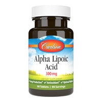 Thumbnail for Carlson - Alpha Lipoic Acid, 300 mg, Promotes Energy Production, 90 Tablets