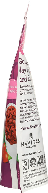 Thumbnail for Navitas Organics Goji Berries – For Smoothies, Trail Mix, Baked Goods, Oatmeal & More – Vitamin A, Antioxidants, Fiber – Wolfberry - USDA Organic, Non GMO, Gluten Free, Vegan (8oz. Bag, 8 Servings)