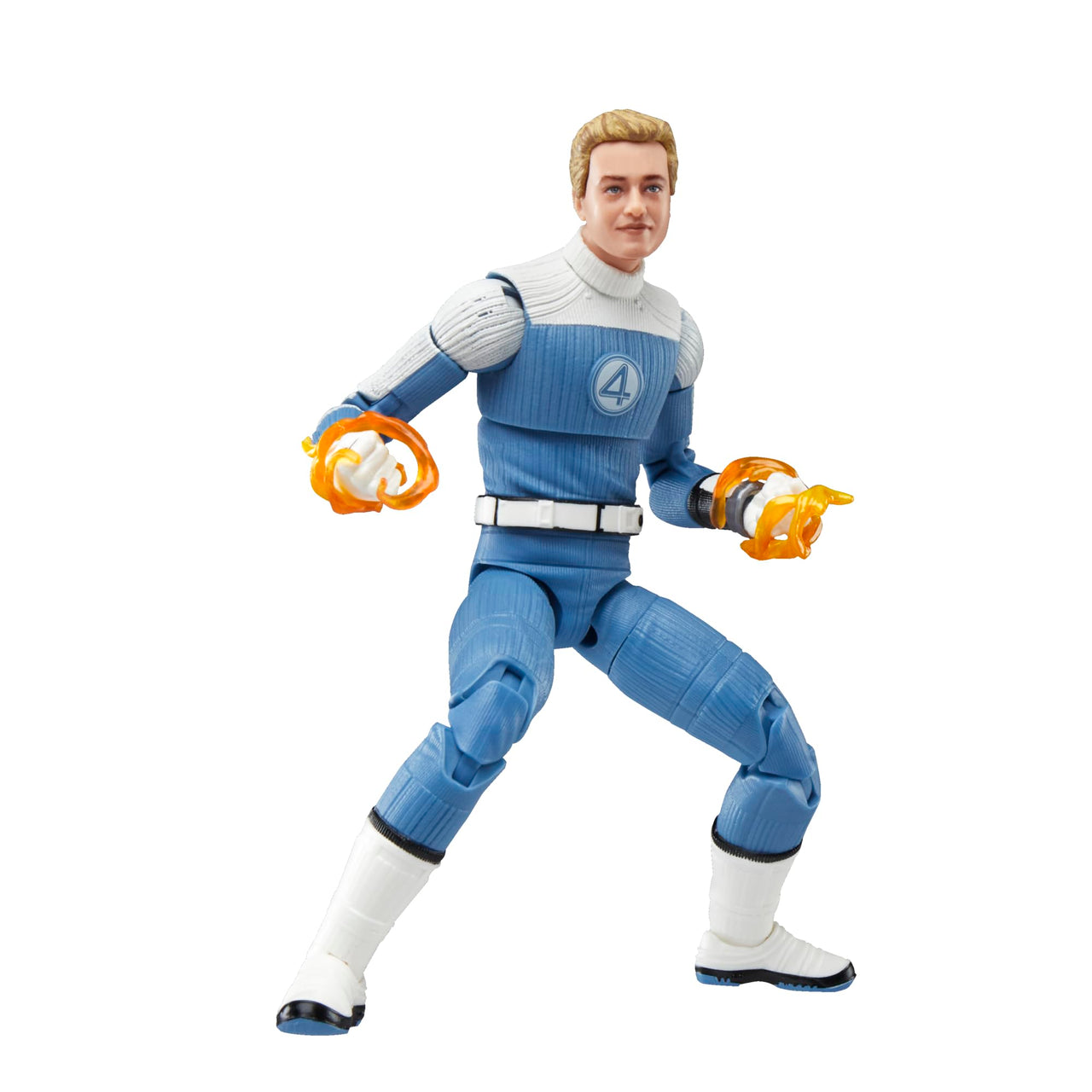 Marvel Legends Series Johnny Storm, The Fantastic Four: First Steps Movie Collectible 6 Inch Action Figure Toy