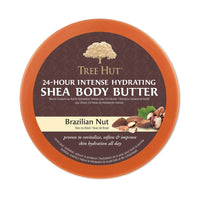 Thumbnail for Tree Hut 24 hour Intense Hydrating Shea Body Butter, Hydrating Moisturizer with Pure Shea Butter for Nourishing Essential Body Care, Brazilian Nut, 7 Oz
