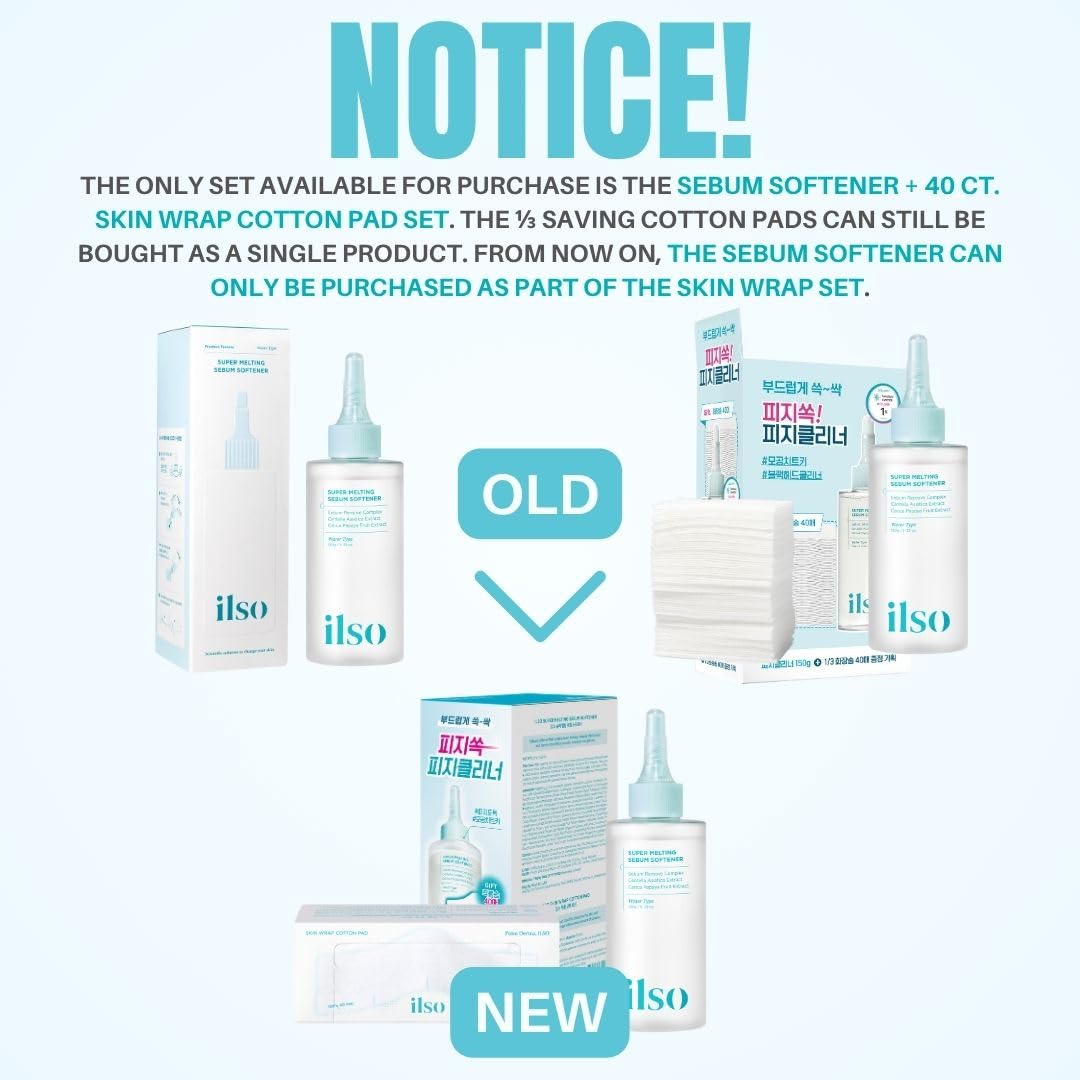 ILSO Super Melting Sebum Softener, Pore Cleansing Solution, Melts Away Blackheads & Sebum, Korean Skincare
