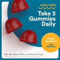 Thumbnail for SmartyPants Men's Multivitamin Gummies, Omega 3 (DHA/EPA), Methylfolate, Vitamin D3, C, Vitamin B12, B6, Vitamin A, K, Zinc & Selenium, Gluten Free, 90 Count (30 Day Supply)