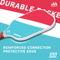 Thumbnail for AOBORTY Pickleball Paddles 4 Pack - USAPA Light Graphite Premium Rackets Fiber Face & Polymer Honeycomb Core Pickleball Set with 6 Outdoor Indoor Balls Including Portable Carry Bag