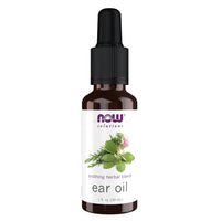 Thumbnail for NOW Foods Solutions, Ear Oil, Soothing Herbal Blend, Great on Mild Discomfort or Irritation, 1-Ounce