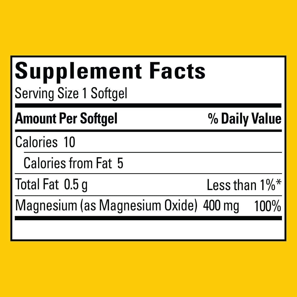Nature Made Extra Strength Magnesium 400 Milligrams - 150 Liquid Softgels