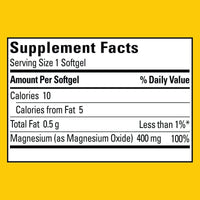 Thumbnail for Nature Made Extra Strength Magnesium 400 Milligrams - 150 Liquid Softgels