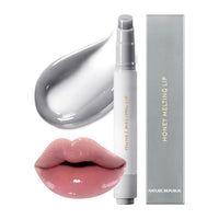 Thumbnail for Nature Republic HONEY MELTING LIP PLUMPING (12 GRAY) SOFT LIP STICK Moody Plump Hydrating Gloss, Moisturizing balms, Volumizing formula,Nude & Sheer tint, Glowy Finish, korean make up